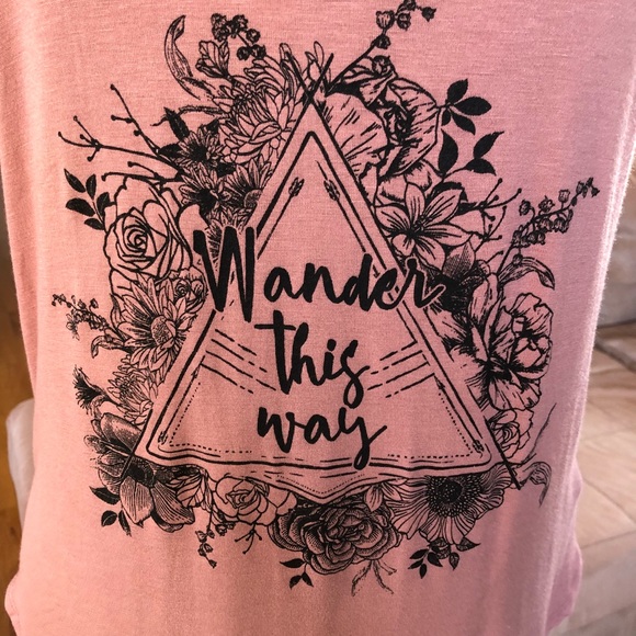 LAST ONE: LARGE NWT “WANDER THIS WAY” PEACH TANK - Picture 2 of 7
